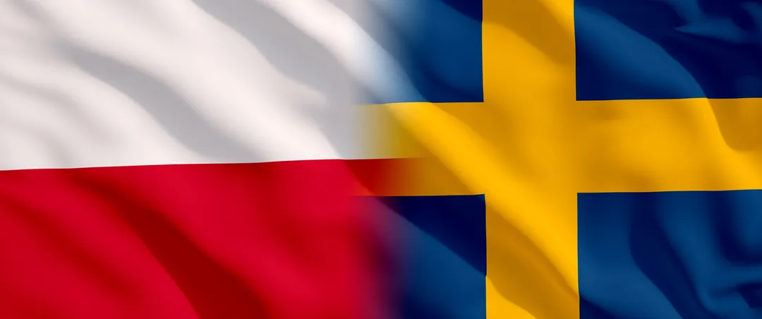 Polish Swedish Flag