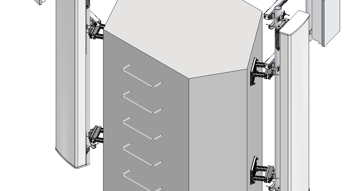 3m/90mm concrete pilon mount for 3 sectors - Cue Dee