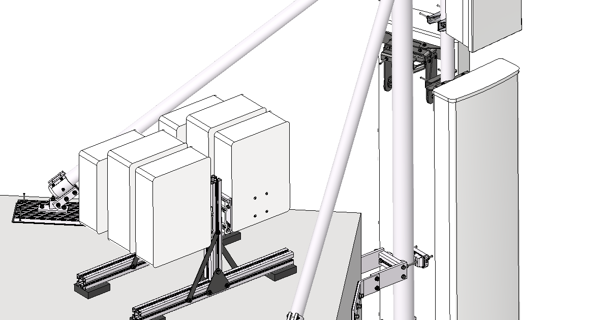 3m/114mm Braced corner mount with compact offset frame - Cue Dee